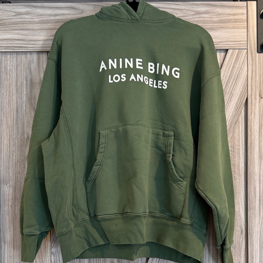 Anine Bing Forest Green Hoodie